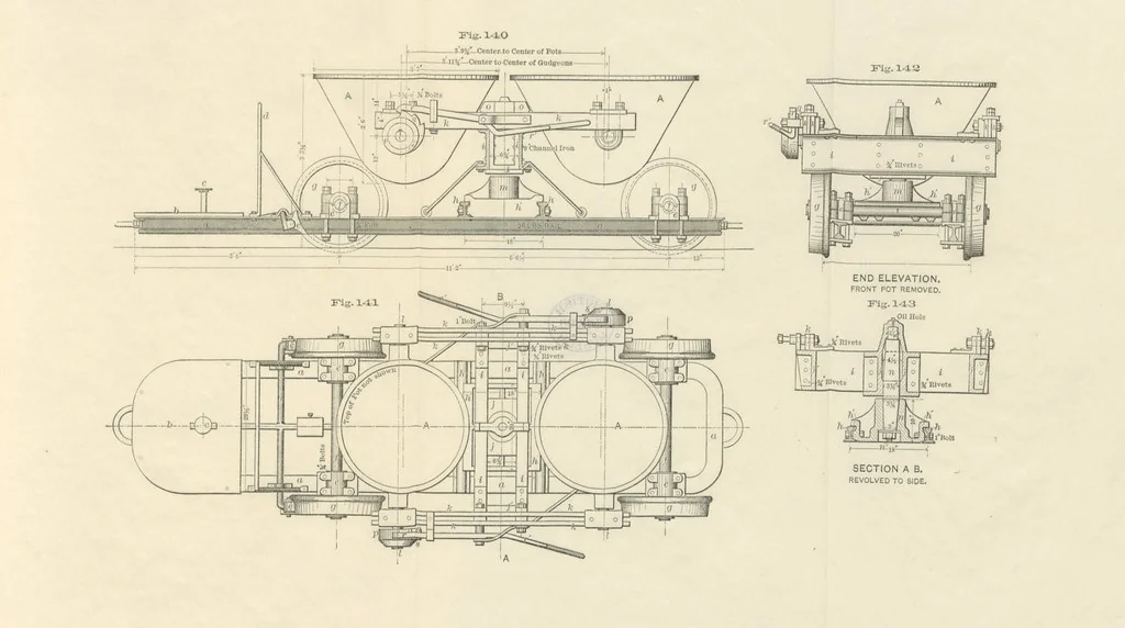 An illustration from The Metallurgy of Lead and the Desilverization of Base Bullion ... Fourth edition, 1895, leaf 237