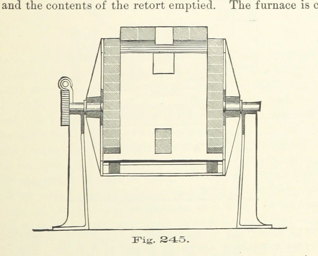 An illustration from The Metallurgy of Lead and the Desilverization of Base Bullion ... Fourth edition, 1895, leaf 393