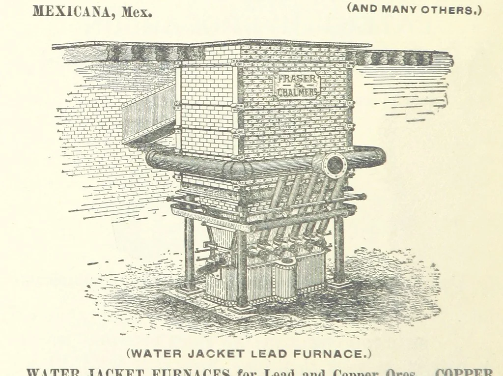 An illustration from The Metallurgy of Lead and the Desilverization of Base Bullion ... Fourth edition, 1895, leaf 468