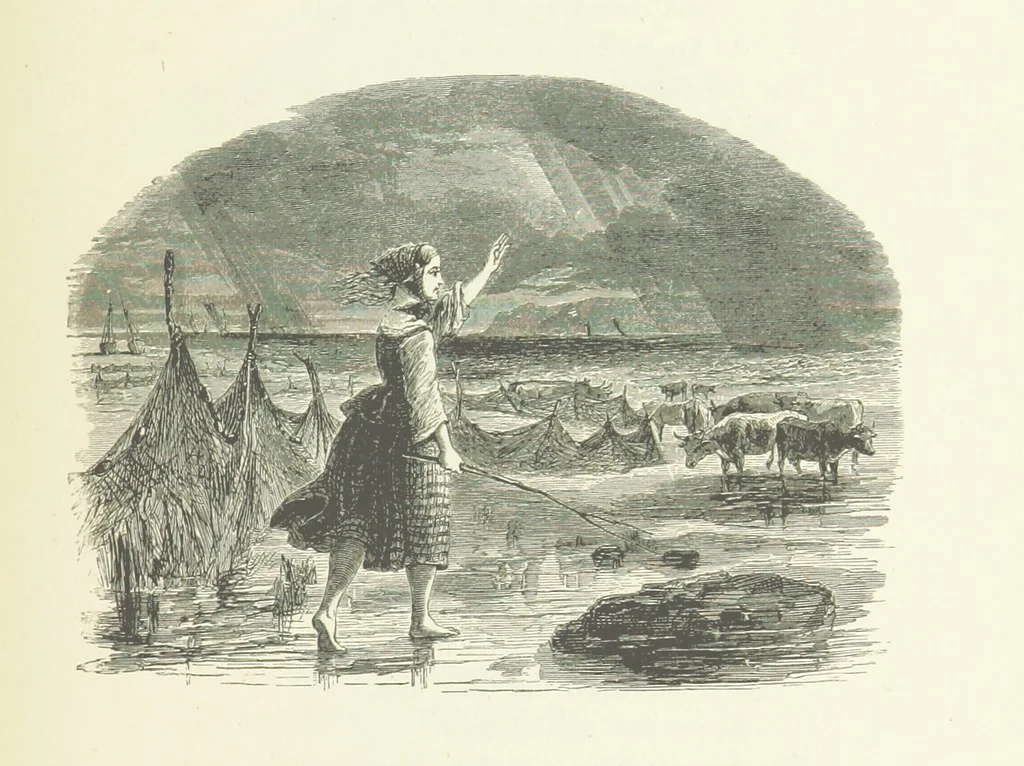 An illustration from Illustrated Library of favorite Song. Based upon folk songs. ... With an introduction, and edited by J. G. Holland ... Illustrated with ... engravings, ... after designs by Church, Johnson, etc, 1873, leaf 113