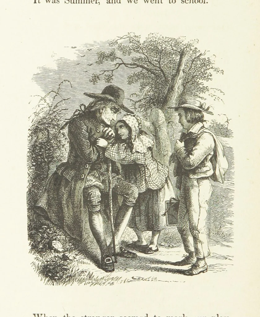 An illustration from Illustrated Library of favorite Song. Based upon folk songs. ... With an introduction, and edited by J. G. Holland ... Illustrated with ... engravings, ... after designs by Church, Johnson, etc, 1873, leaf 150