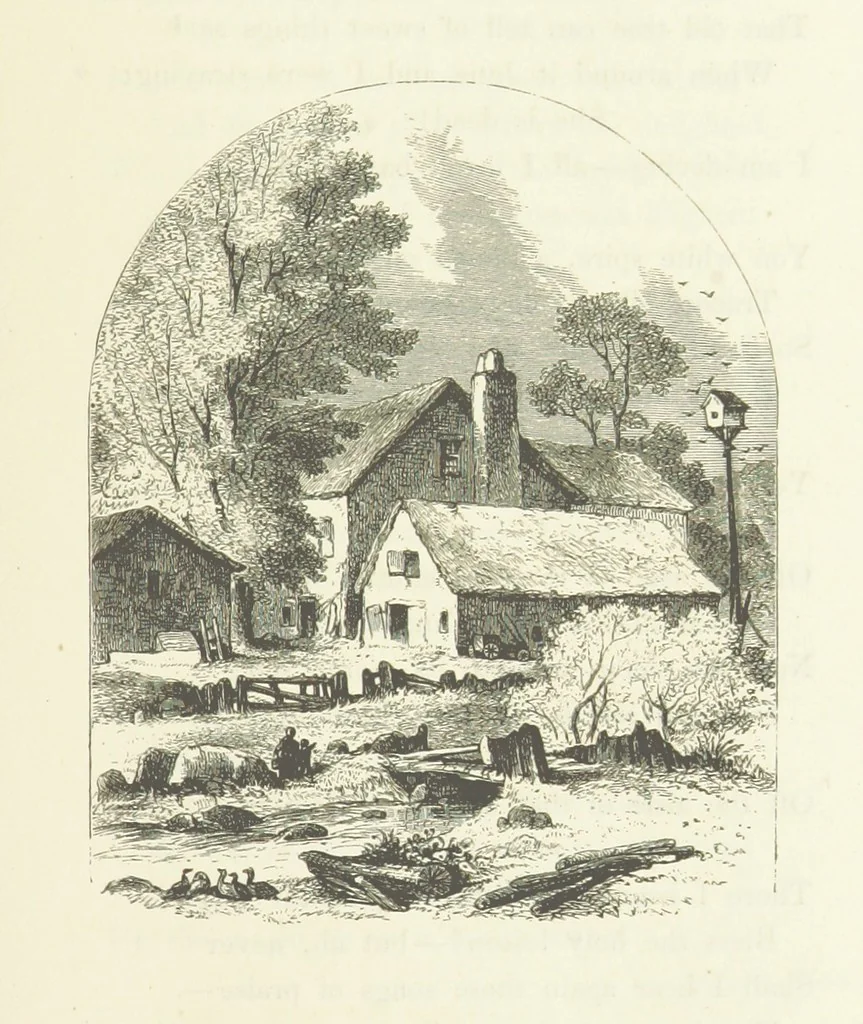 An illustration from Illustrated Library of favorite Song. Based upon folk songs. ... With an introduction, and edited by J. G. Holland ... Illustrated with ... engravings, ... after designs by Church, Johnson, etc, 1873, leaf 153