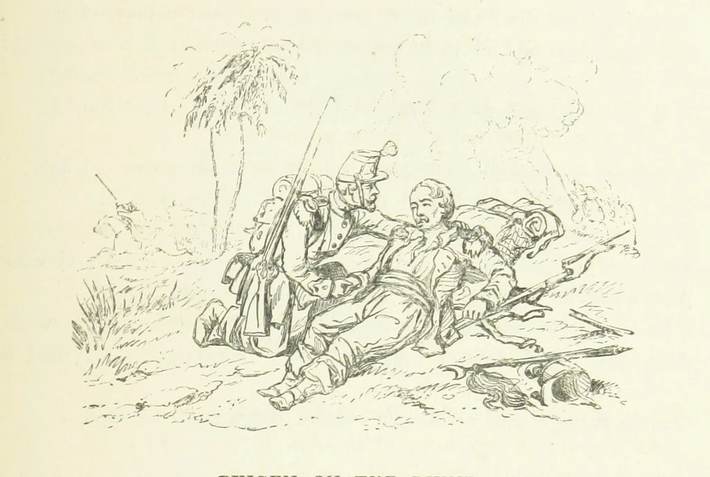 An illustration from Illustrated Library of favorite Song. Based upon folk songs. ... With an introduction, and edited by J. G. Holland ... Illustrated with ... engravings, ... after designs by Church, Johnson, etc, 1873, leaf 189