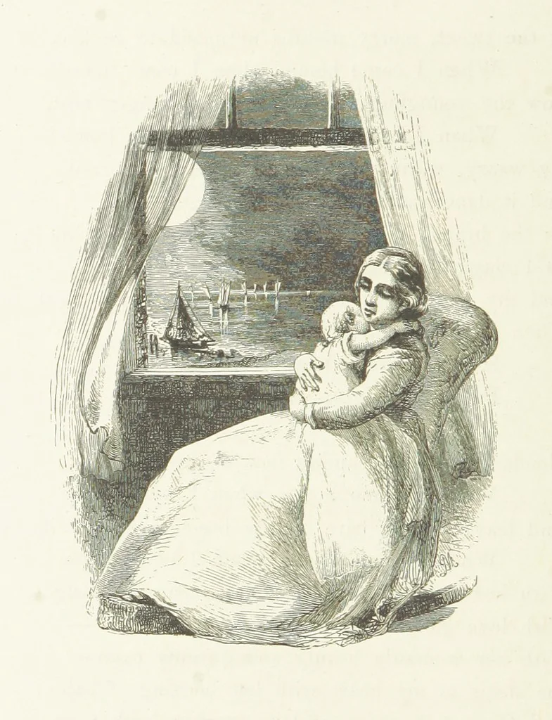 An illustration from Illustrated Library of favorite Song. Based upon folk songs. ... With an introduction, and edited by J. G. Holland ... Illustrated with ... engravings, ... after designs by Church, Johnson, etc, 1873, leaf 202