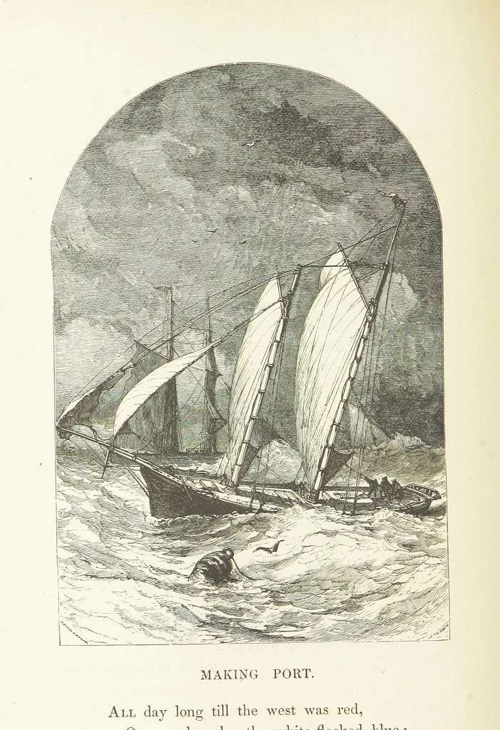 An illustration from Illustrated Library of favorite Song. Based upon folk songs. ... With an introduction, and edited by J. G. Holland ... Illustrated with ... engravings, ... after designs by Church, Johnson, etc, 1873, leaf 220