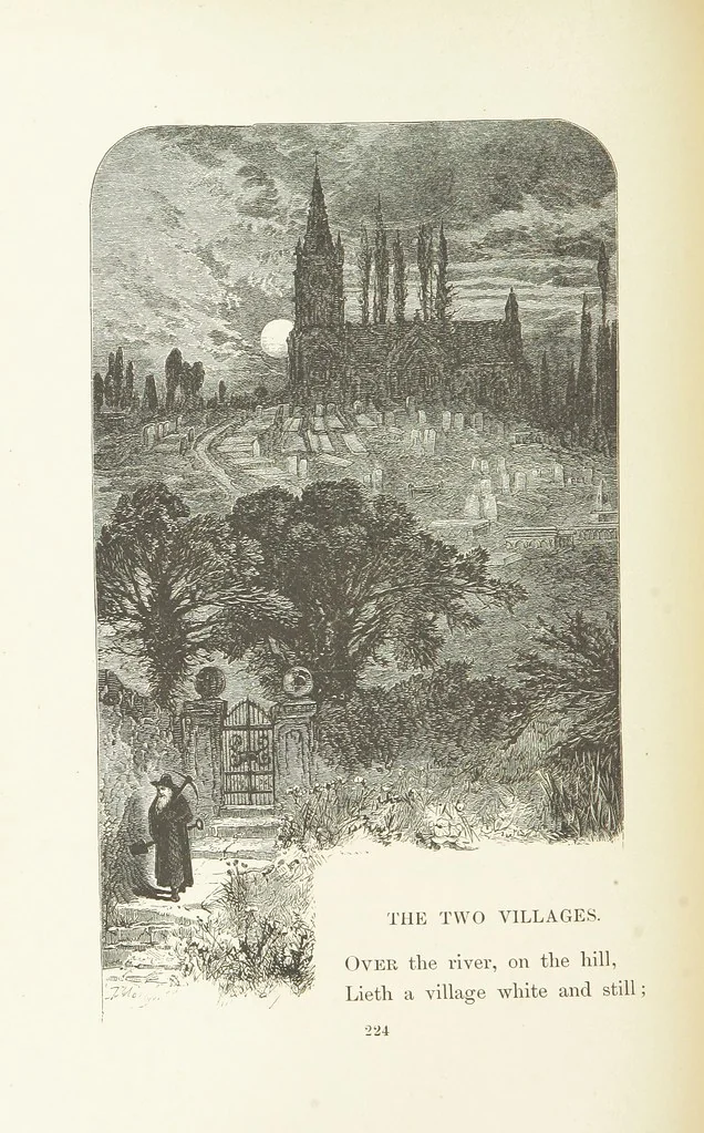 An illustration from Illustrated Library of favorite Song. Based upon folk songs. ... With an introduction, and edited by J. G. Holland ... Illustrated with ... engravings, ... after designs by Church, Johnson, etc, 1873, leaf 226