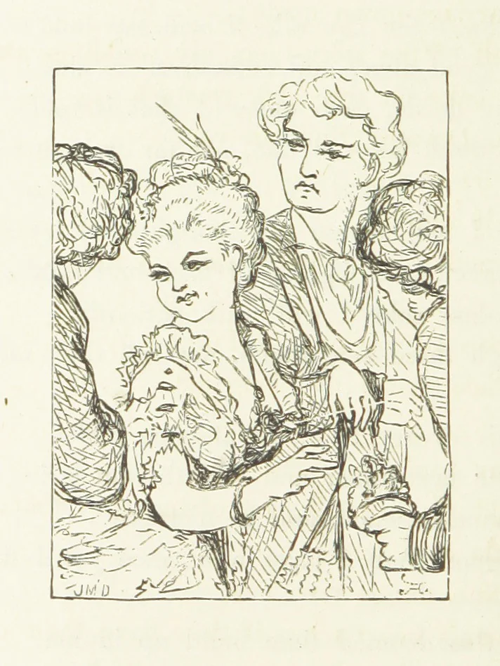 An illustration from Illustrated Library of favorite Song. Based upon folk songs. ... With an introduction, and edited by J. G. Holland ... Illustrated with ... engravings, ... after designs by Church, Johnson, etc, 1873, leaf 262
