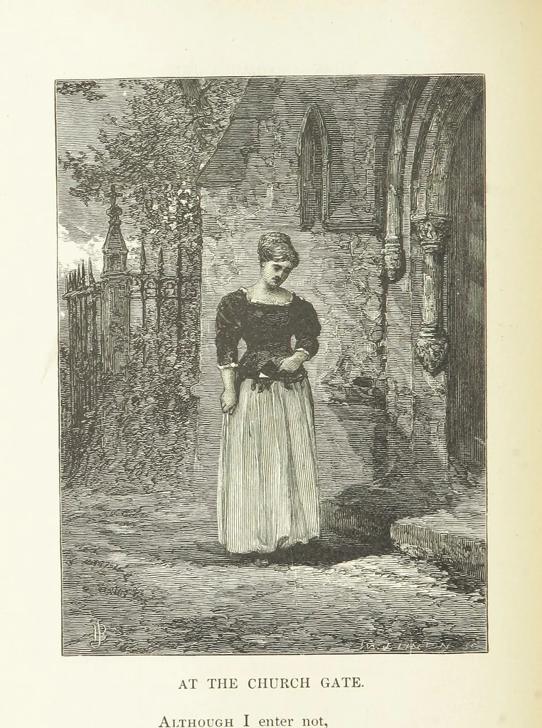 An illustration from Illustrated Library of favorite Song. Based upon folk songs. ... With an introduction, and edited by J. G. Holland ... Illustrated with ... engravings, ... after designs by Church, Johnson, etc, 1873, leaf 272