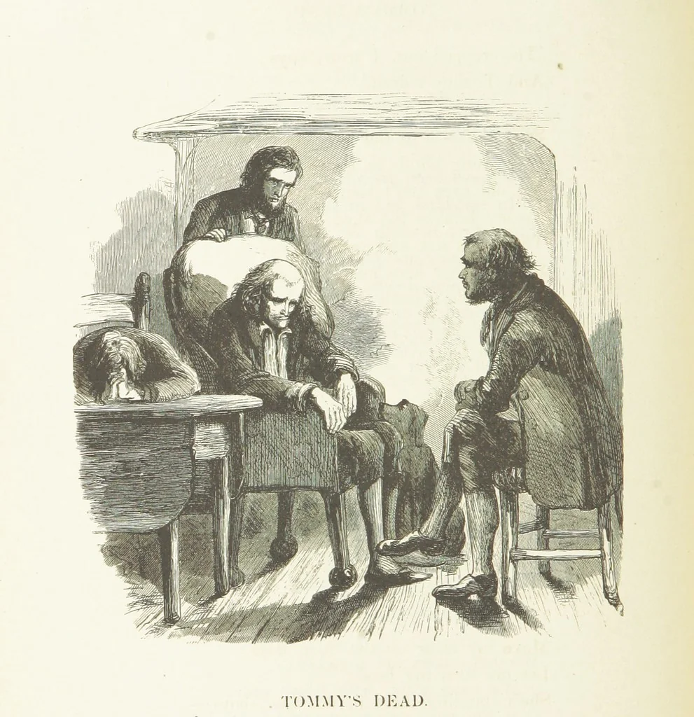 An illustration from Illustrated Library of favorite Song. Based upon folk songs. ... With an introduction, and edited by J. G. Holland ... Illustrated with ... engravings, ... after designs by Church, Johnson, etc, 1873, leaf 312