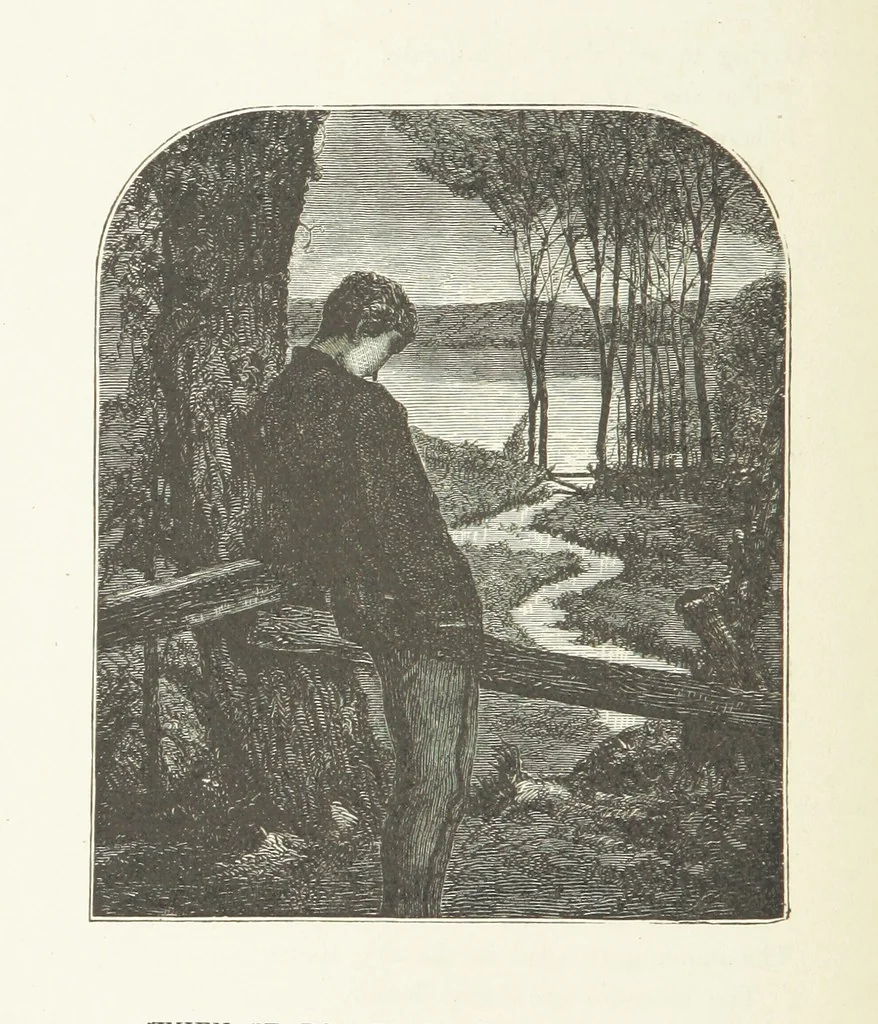An illustration from Illustrated Library of favorite Song. Based upon folk songs. ... With an introduction, and edited by J. G. Holland ... Illustrated with ... engravings, ... after designs by Church, Johnson, etc, 1873, leaf 334