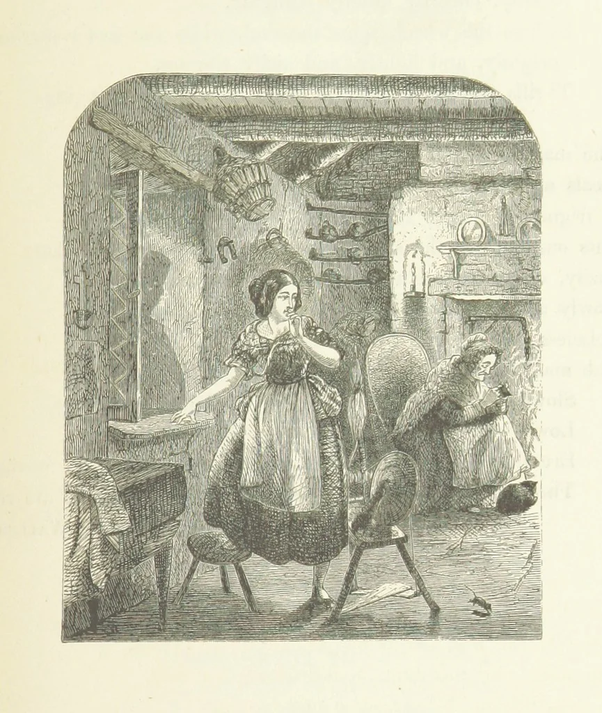 An illustration from Illustrated Library of favorite Song. Based upon folk songs. ... With an introduction, and edited by J. G. Holland ... Illustrated with ... engravings, ... after designs by Church, Johnson, etc, 1873, leaf 339