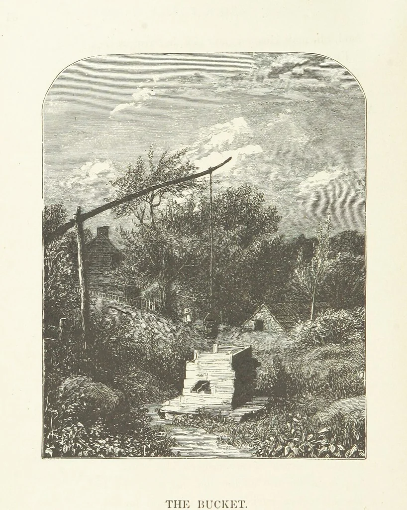 An illustration from Illustrated Library of favorite Song. Based upon folk songs. ... With an introduction, and edited by J. G. Holland ... Illustrated with ... engravings, ... after designs by Church, Johnson, etc, 1873, leaf 34