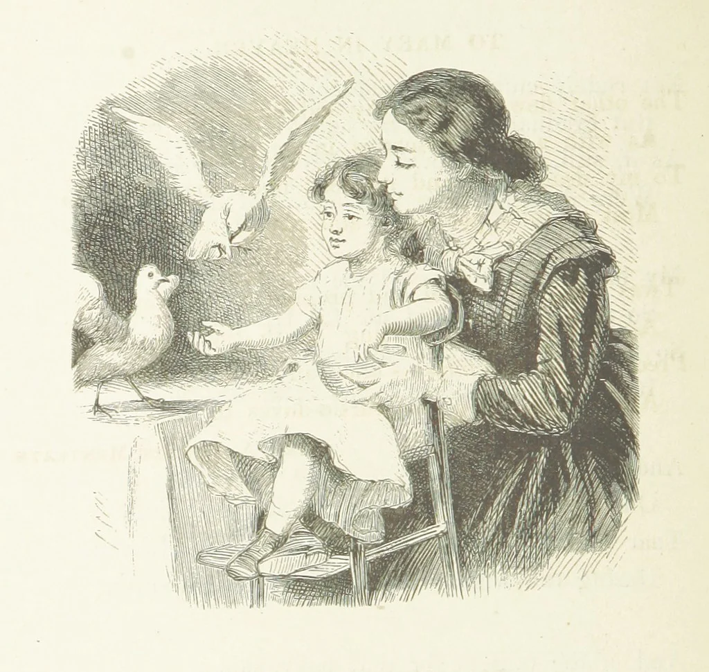 An illustration from Illustrated Library of favorite Song. Based upon folk songs. ... With an introduction, and edited by J. G. Holland ... Illustrated with ... engravings, ... after designs by Church, Johnson, etc, 1873, leaf 354
