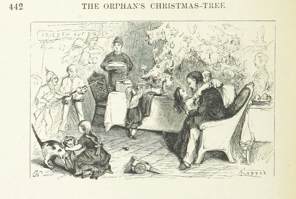 An illustration from Illustrated Library of favorite Song. Based upon folk songs. ... With an introduction, and edited by J. G. Holland ... Illustrated with ... engravings, ... after designs by Church, Johnson, etc, 1873, leaf 444
