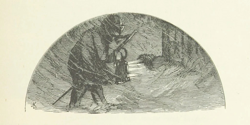 An illustration from Illustrated Library of favorite Song. Based upon folk songs. ... With an introduction, and edited by J. G. Holland ... Illustrated with ... engravings, ... after designs by Church, Johnson, etc, 1873, leaf 447