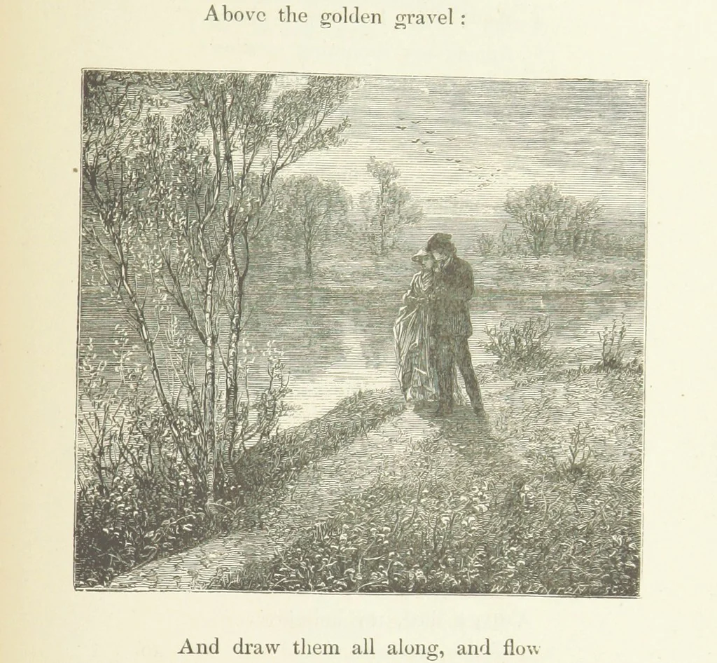 An illustration from Illustrated Library of favorite Song. Based upon folk songs. ... With an introduction, and edited by J. G. Holland ... Illustrated with ... engravings, ... after designs by Church, Johnson, etc, 1873, leaf 461