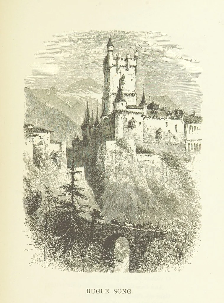 An illustration from Illustrated Library of favorite Song. Based upon folk songs. ... With an introduction, and edited by J. G. Holland ... Illustrated with ... engravings, ... after designs by Church, Johnson, etc, 1873, leaf 525