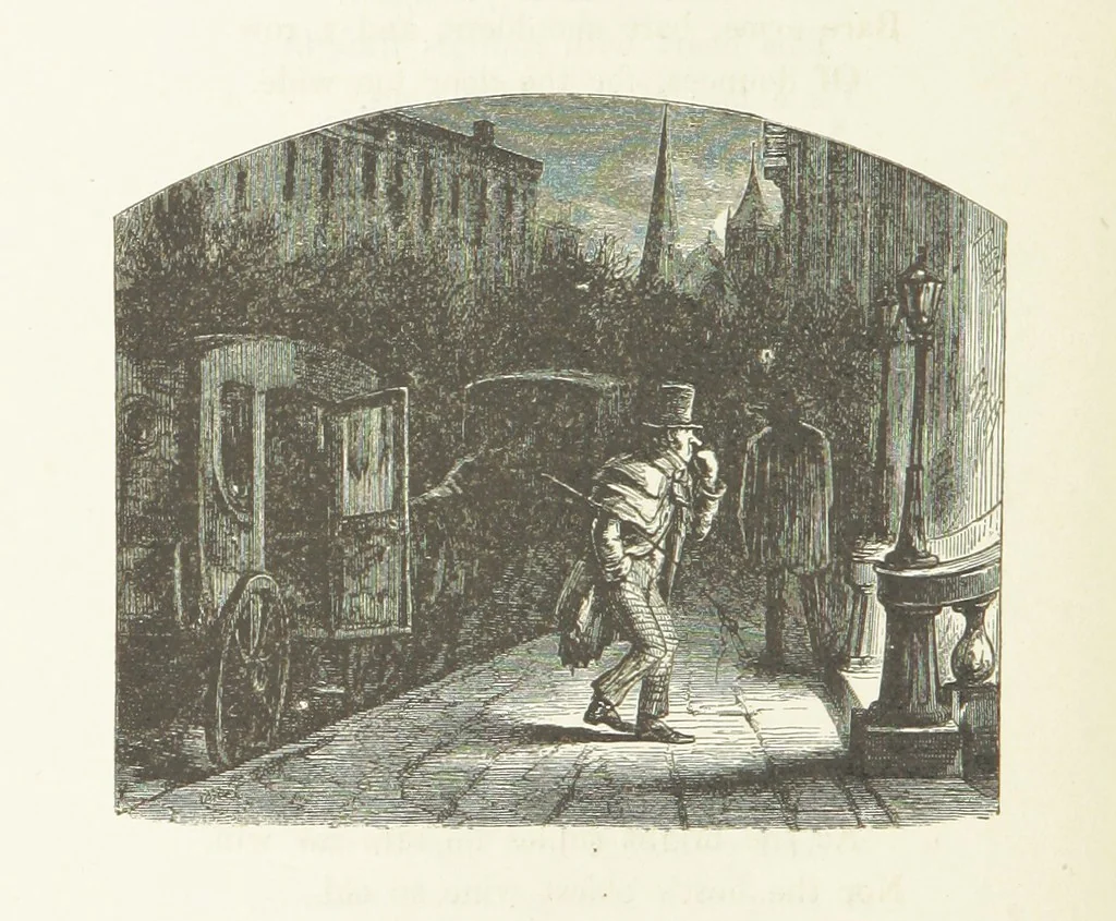 An illustration from Illustrated Library of favorite Song. Based upon folk songs. ... With an introduction, and edited by J. G. Holland ... Illustrated with ... engravings, ... after designs by Church, Johnson, etc, 1873, leaf 554