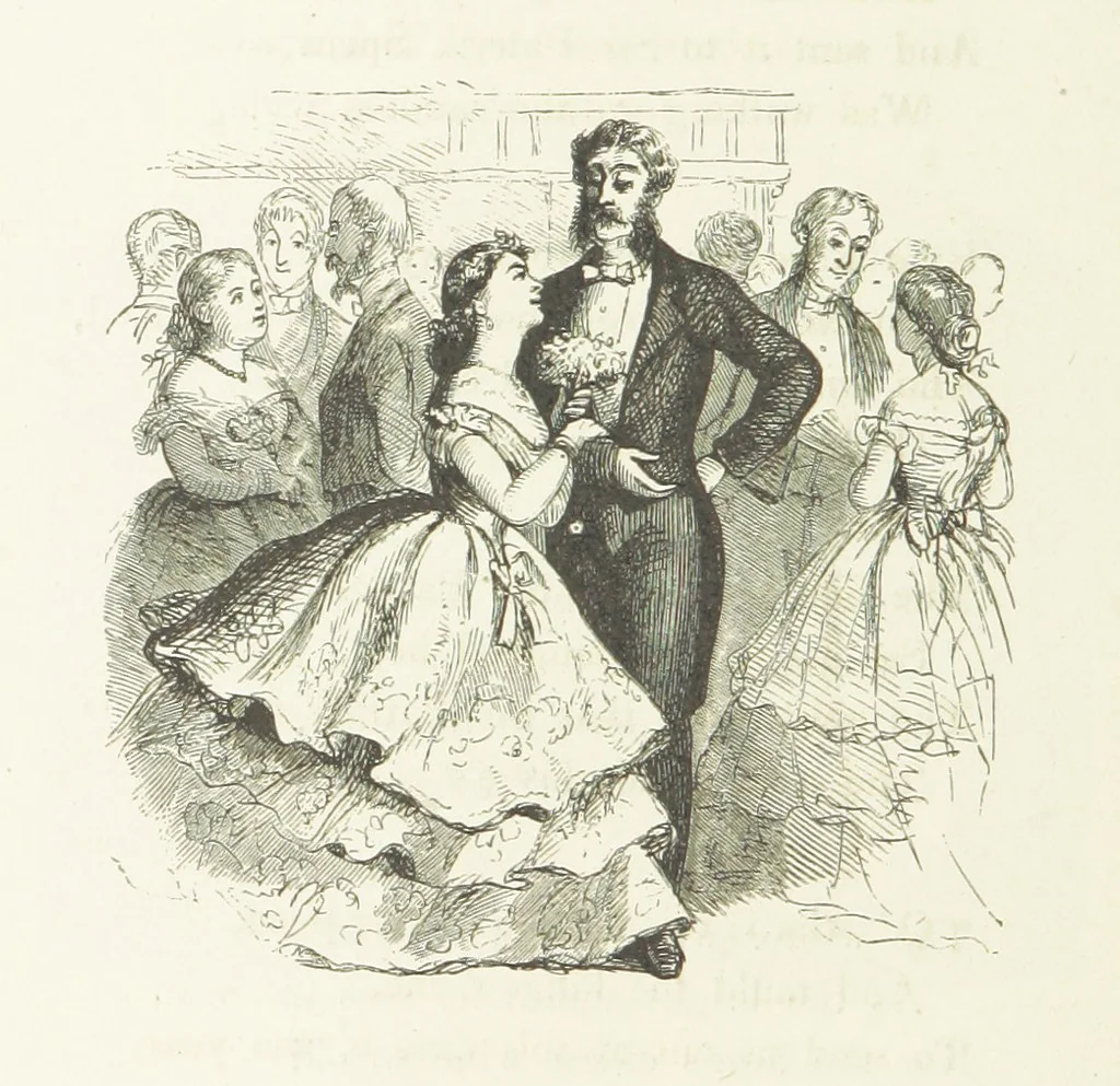An illustration from Illustrated Library of favorite Song. Based upon folk songs. ... With an introduction, and edited by J. G. Holland ... Illustrated with ... engravings, ... after designs by Church, Johnson, etc, 1873, leaf 556