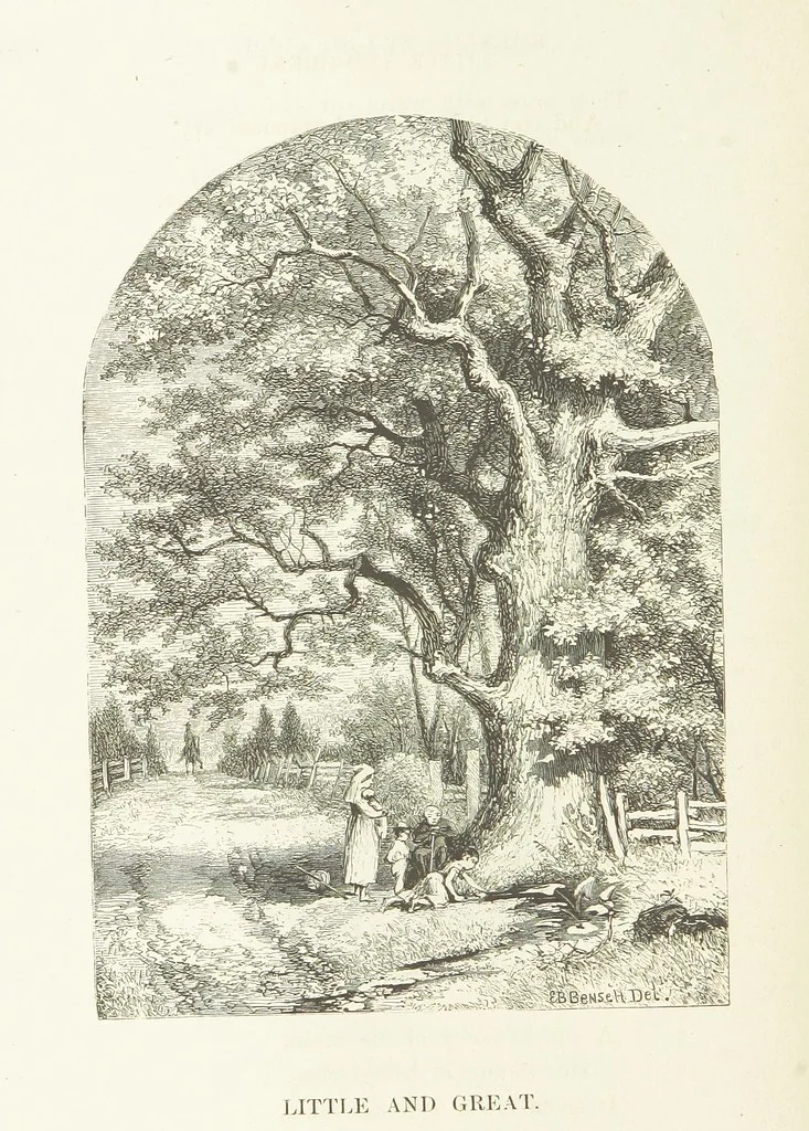 An illustration from Illustrated Library of favorite Song. Based upon folk songs. ... With an introduction, and edited by J. G. Holland ... Illustrated with ... engravings, ... after designs by Church, Johnson, etc, 1873, leaf 596