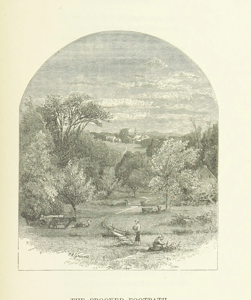 An illustration from Illustrated Library of favorite Song. Based upon folk songs. ... With an introduction, and edited by J. G. Holland ... Illustrated with ... engravings, ... after designs by Church, Johnson, etc, 1873, leaf 615