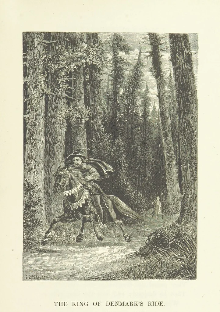 An illustration from Illustrated Library of favorite Song. Based upon folk songs. ... With an introduction, and edited by J. G. Holland ... Illustrated with ... engravings, ... after designs by Church, Johnson, etc, 1873, leaf 631