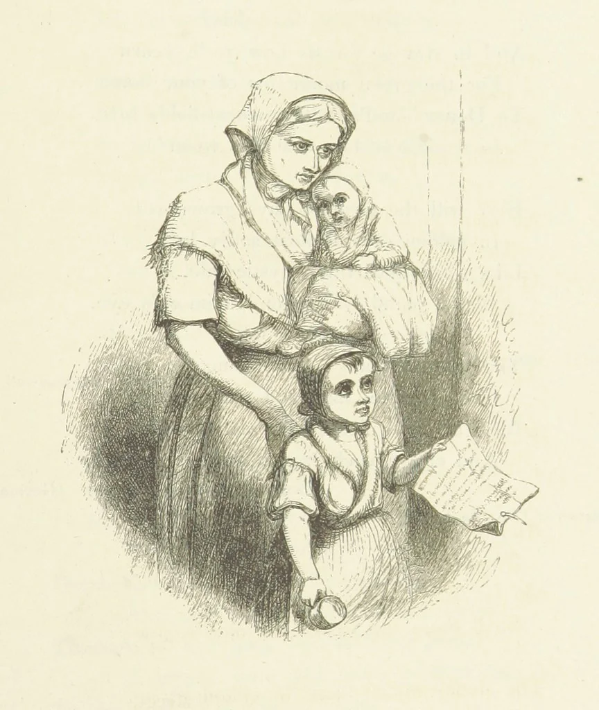 An illustration from Illustrated Library of favorite Song. Based upon folk songs. ... With an introduction, and edited by J. G. Holland ... Illustrated with ... engravings, ... after designs by Church, Johnson, etc, 1873, leaf 675