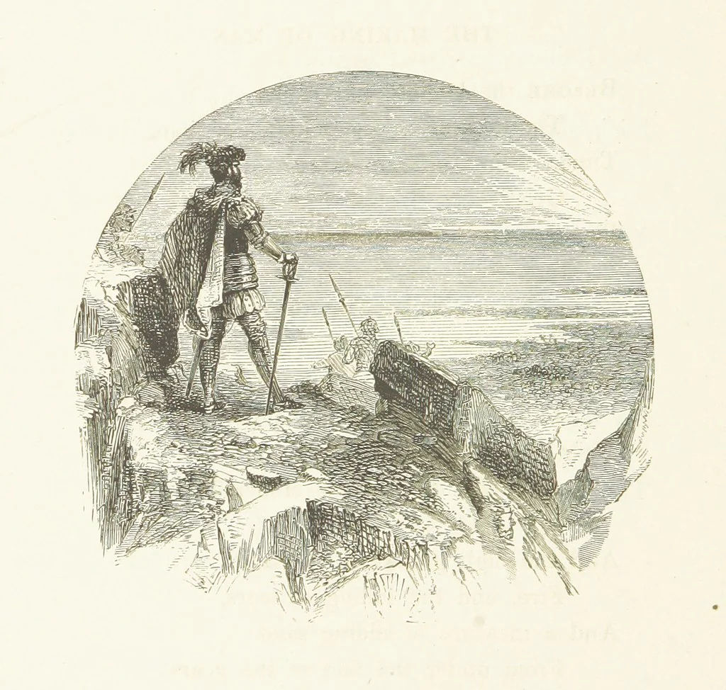 An illustration from Illustrated Library of favorite Song. Based upon folk songs. ... With an introduction, and edited by J. G. Holland ... Illustrated with ... engravings, ... after designs by Church, Johnson, etc, 1873, leaf 688
