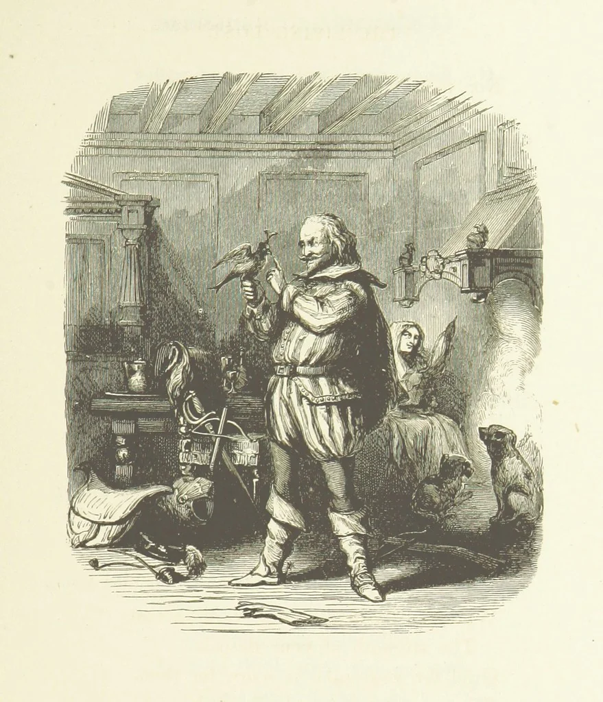 An illustration from Illustrated Library of favorite Song. Based upon folk songs. ... With an introduction, and edited by J. G. Holland ... Illustrated with ... engravings, ... after designs by Church, Johnson, etc, 1873, leaf 95