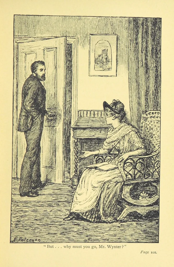 An illustration from A Week in Arcadia. [A novel.] Illustrated by Caroline Paterson, 1888, leaf 111