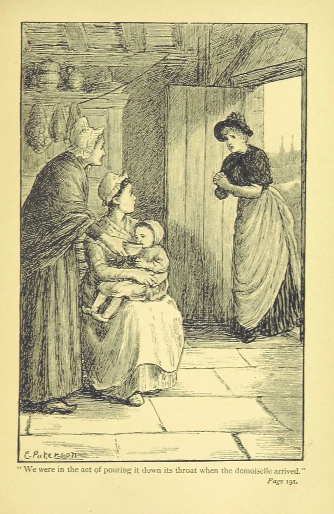 An illustration from A Week in Arcadia. [A novel.] Illustrated by Caroline Paterson, 1888, leaf 207