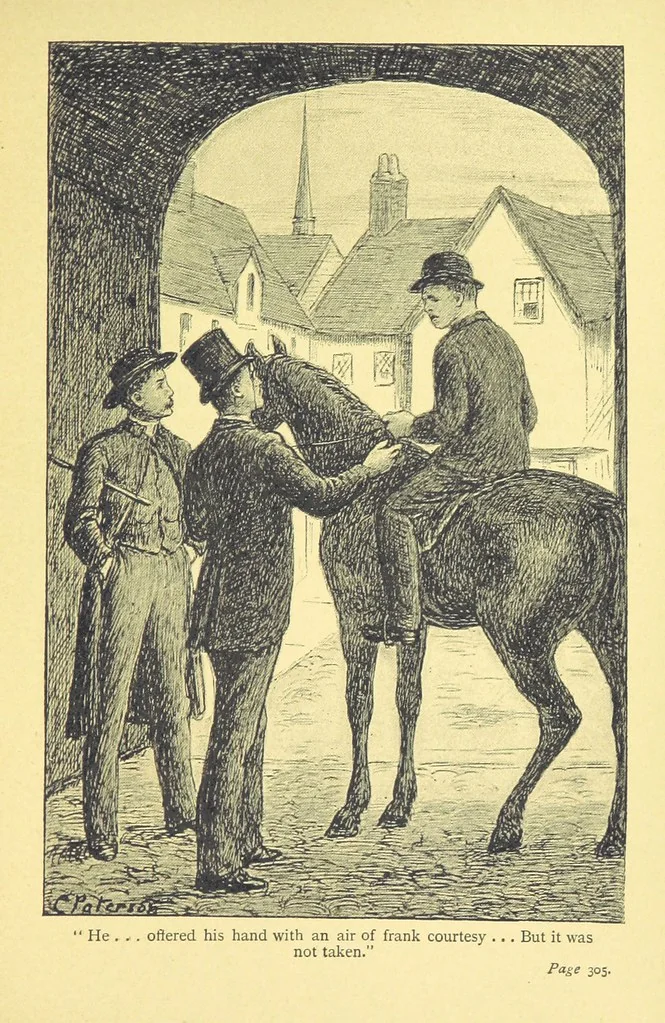 An illustration from A Week in Arcadia. [A novel.] Illustrated by Caroline Paterson, 1888, leaf 329