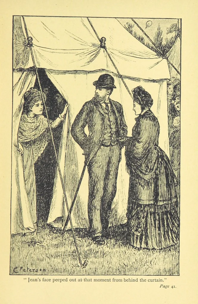 An illustration from A Week in Arcadia. [A novel.] Illustrated by Caroline Paterson, 1888, leaf 47