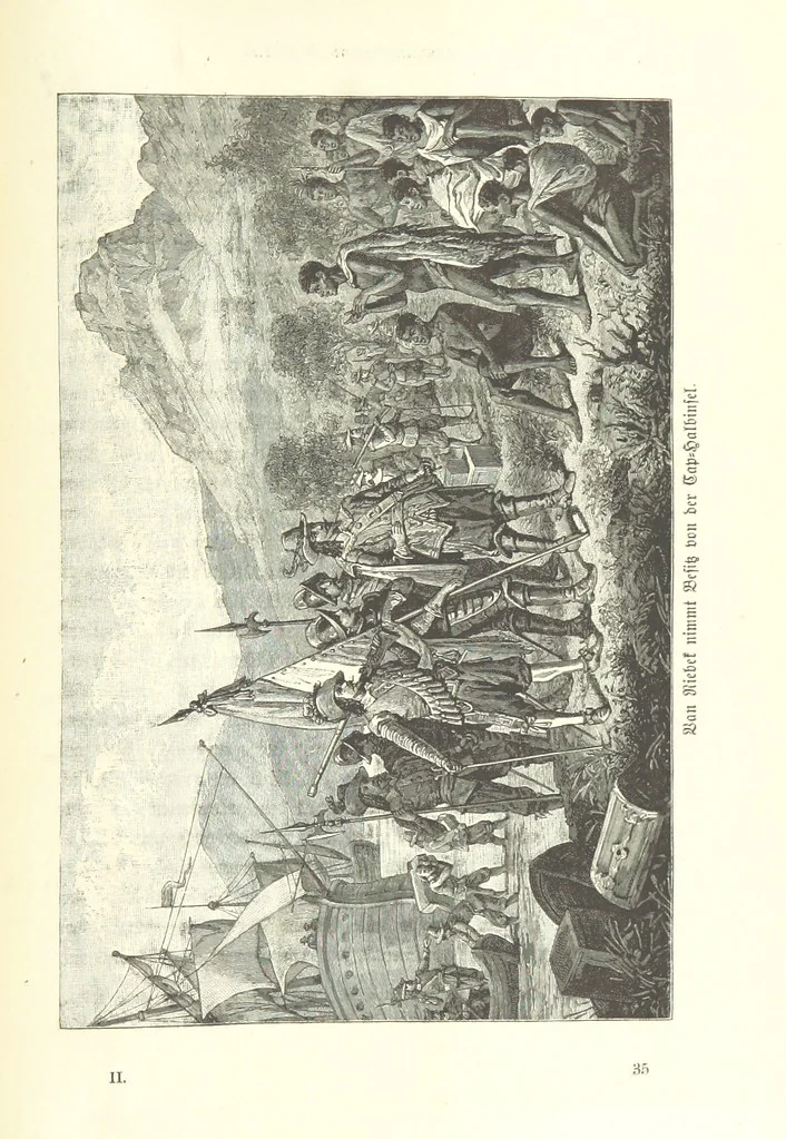 An illustration from Von der Capstadt ins Land der Maschukulumbe. Reisen im südlichen Afrika in den Jahren 1883-1887 ... Mit 205 Original-Holzschnitten, etc, 1890, leaf 1143