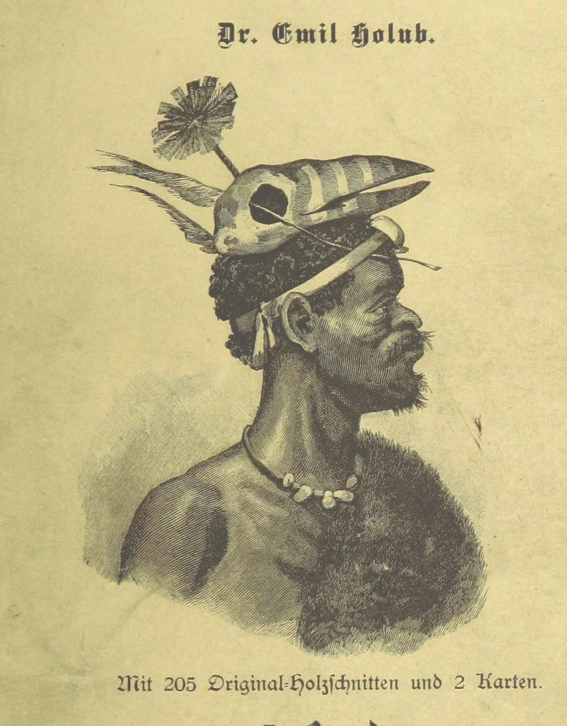 An illustration from Von der Capstadt ins Land der Maschukulumbe. Reisen im südlichen Afrika in den Jahren 1883-1887 ... Mit 205 Original-Holzschnitten, etc, 1890, leaf 1167