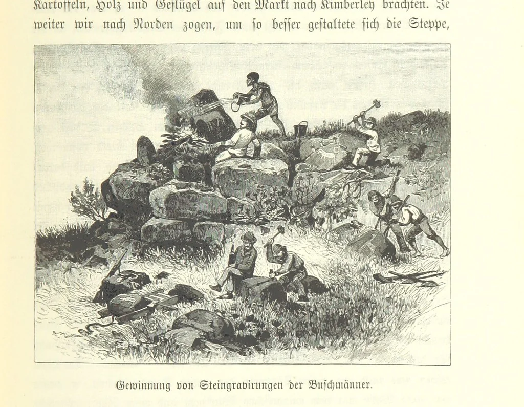 An illustration from Von der Capstadt ins Land der Maschukulumbe. Reisen im südlichen Afrika in den Jahren 1883-1887 ... Mit 205 Original-Holzschnitten, etc, 1890, leaf 125