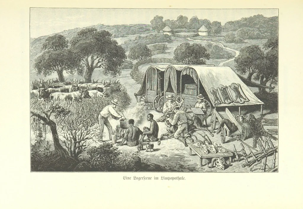An illustration from Von der Capstadt ins Land der Maschukulumbe. Reisen im südlichen Afrika in den Jahren 1883-1887 ... Mit 205 Original-Holzschnitten, etc, 1890, leaf 173