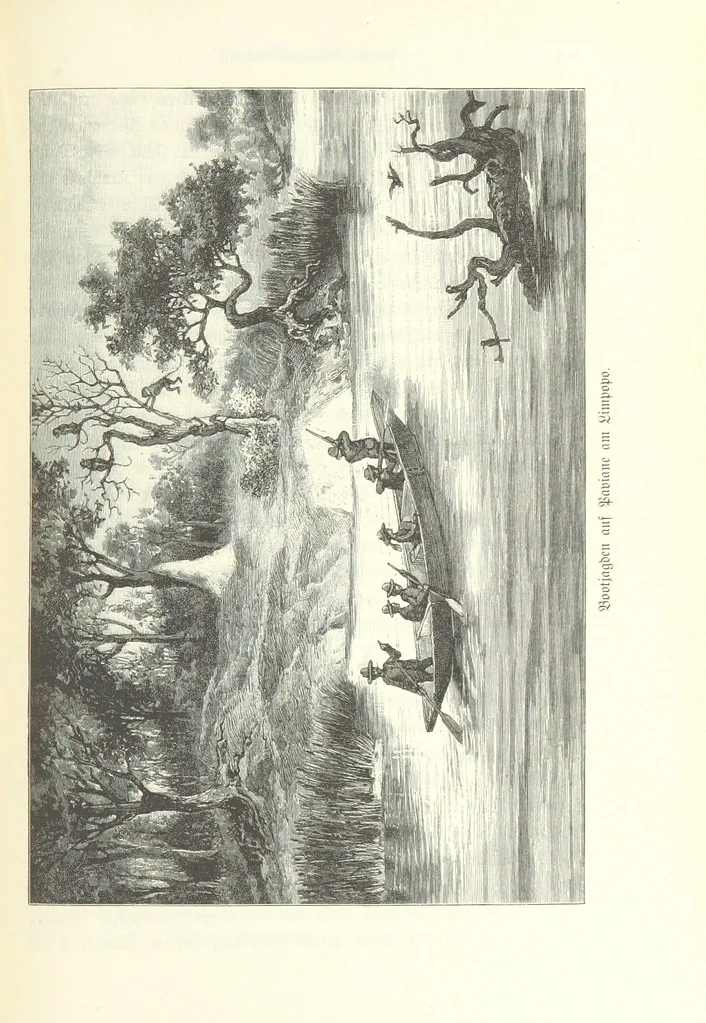 An illustration from Von der Capstadt ins Land der Maschukulumbe. Reisen im südlichen Afrika in den Jahren 1883-1887 ... Mit 205 Original-Holzschnitten, etc, 1890, leaf 205