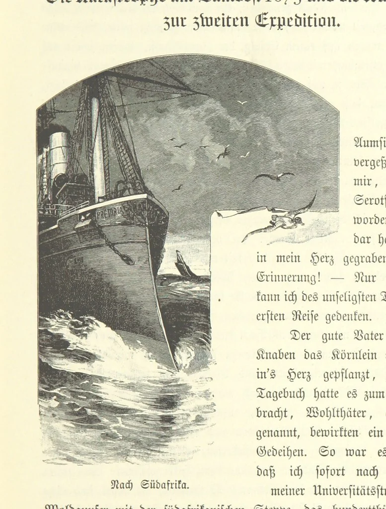 An illustration from Von der Capstadt ins Land der Maschukulumbe. Reisen im südlichen Afrika in den Jahren 1883-1887 ... Mit 205 Original-Holzschnitten, etc, 1890, leaf 21