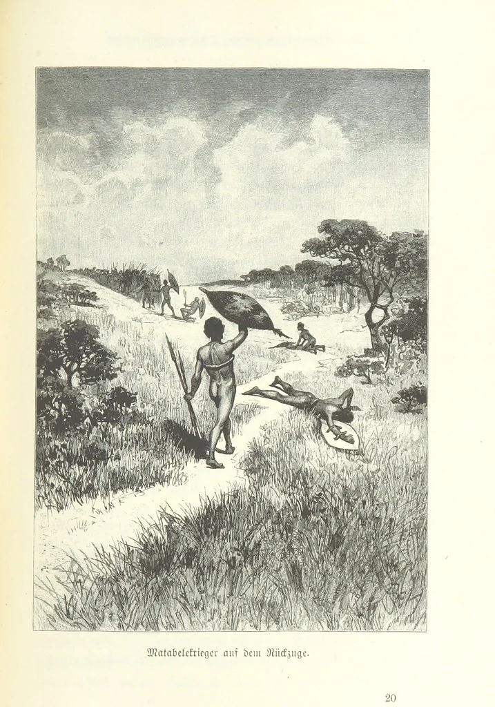An illustration from Von der Capstadt ins Land der Maschukulumbe. Reisen im südlichen Afrika in den Jahren 1883-1887 ... Mit 205 Original-Holzschnitten, etc, 1890, leaf 325