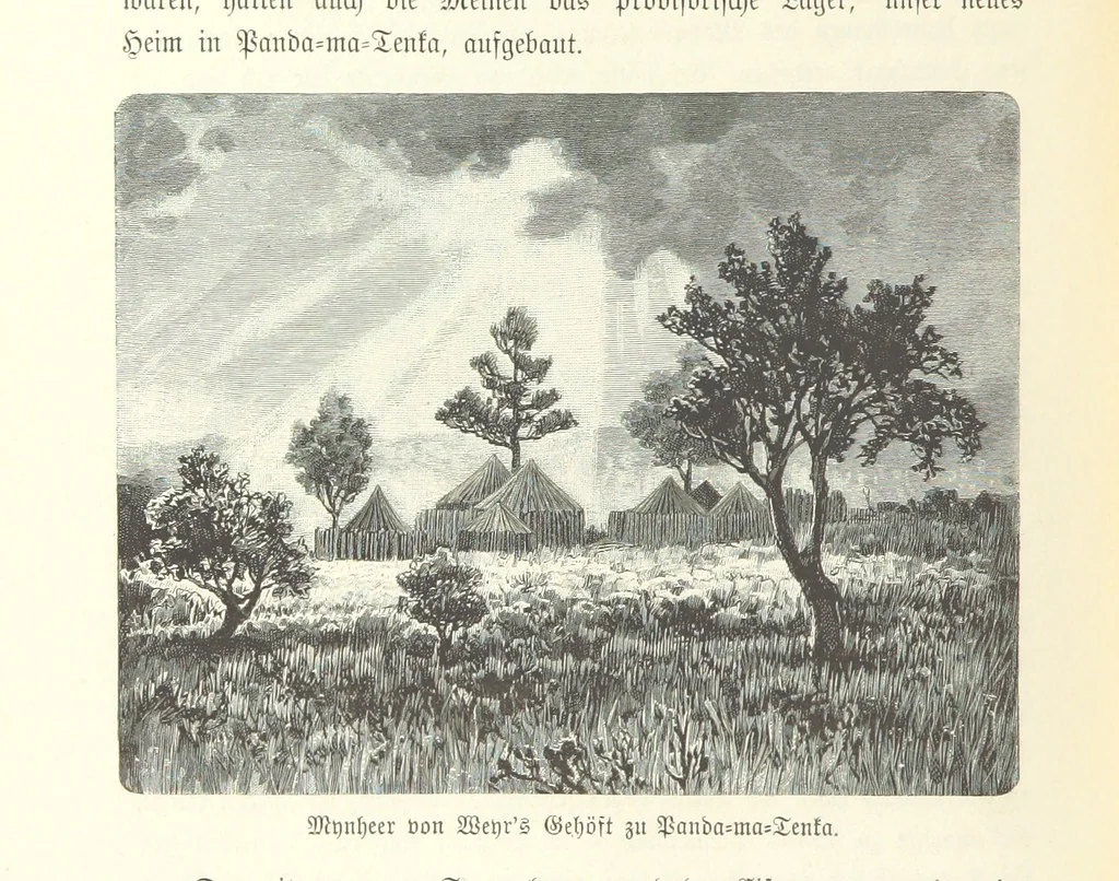 An illustration from Von der Capstadt ins Land der Maschukulumbe. Reisen im südlichen Afrika in den Jahren 1883-1887 ... Mit 205 Original-Holzschnitten, etc, 1890, leaf 372