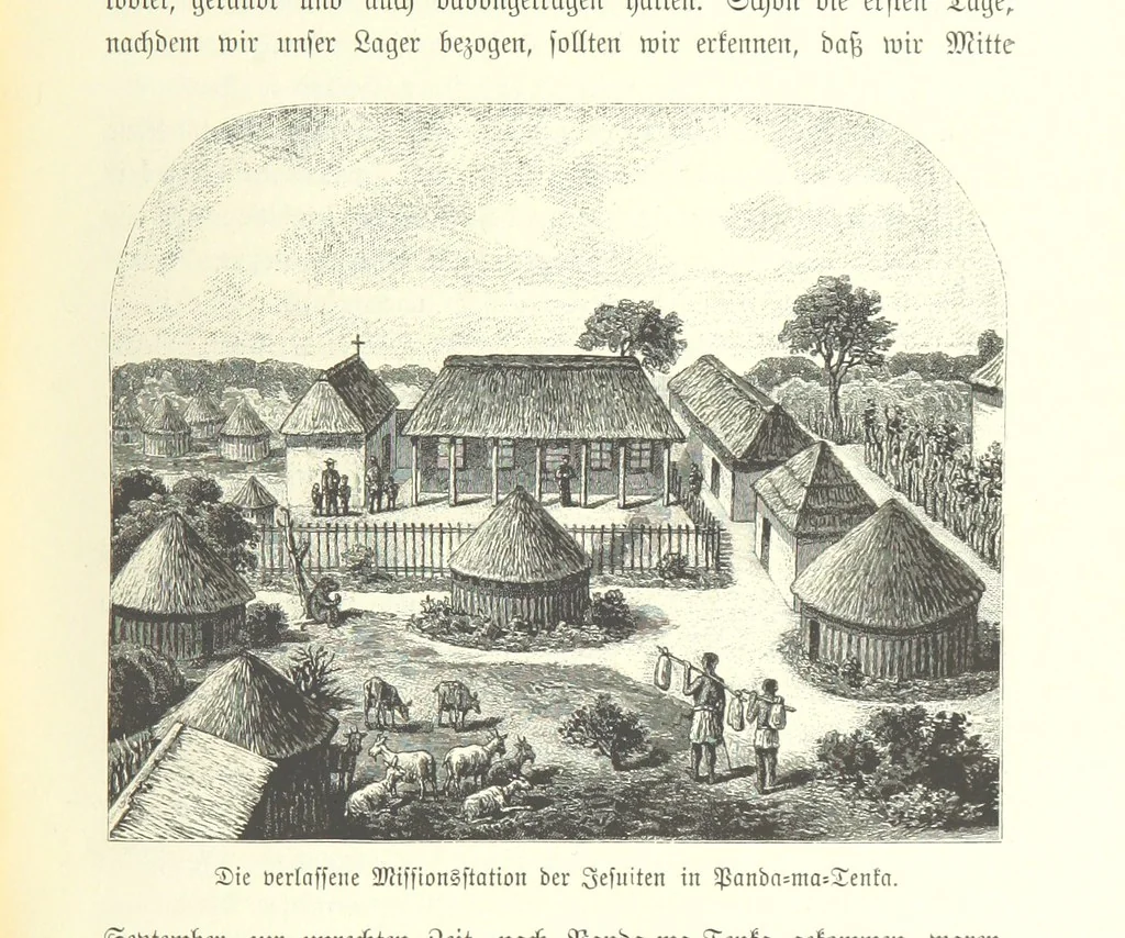 An illustration from Von der Capstadt ins Land der Maschukulumbe. Reisen im südlichen Afrika in den Jahren 1883-1887 ... Mit 205 Original-Holzschnitten, etc, 1890, leaf 373