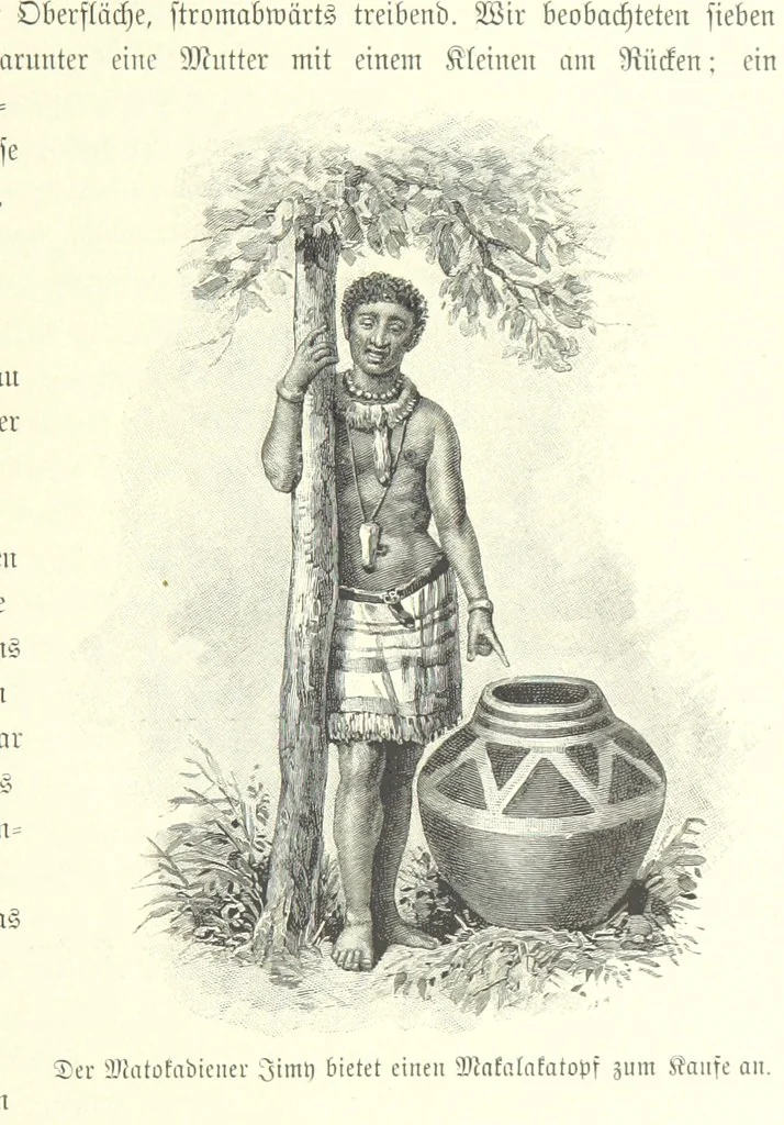 An illustration from Von der Capstadt ins Land der Maschukulumbe. Reisen im südlichen Afrika in den Jahren 1883-1887 ... Mit 205 Original-Holzschnitten, etc, 1890, leaf 437
