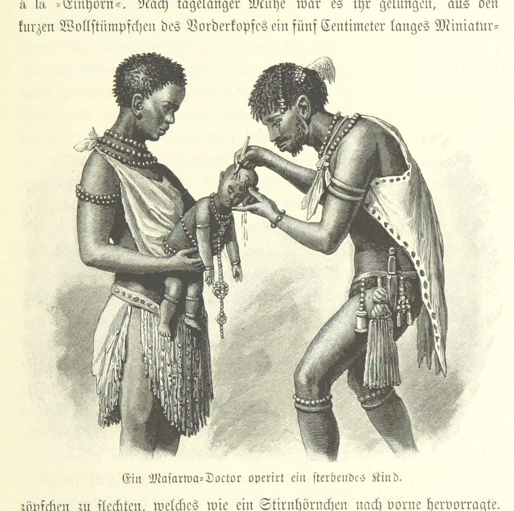 An illustration from Von der Capstadt ins Land der Maschukulumbe. Reisen im südlichen Afrika in den Jahren 1883-1887 ... Mit 205 Original-Holzschnitten, etc, 1890, leaf 501