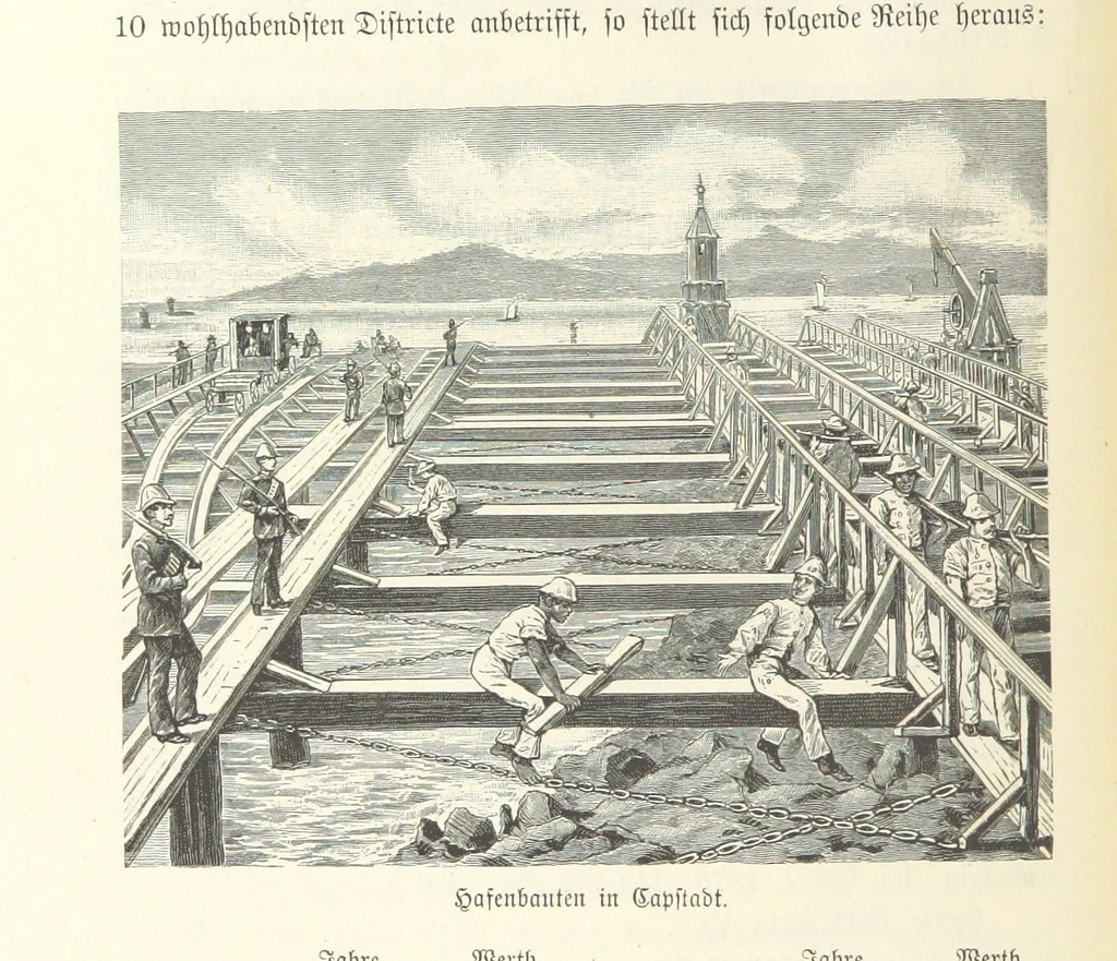 An illustration from Von der Capstadt ins Land der Maschukulumbe. Reisen im südlichen Afrika in den Jahren 1883-1887 ... Mit 205 Original-Holzschnitten, etc, 1890, leaf 52