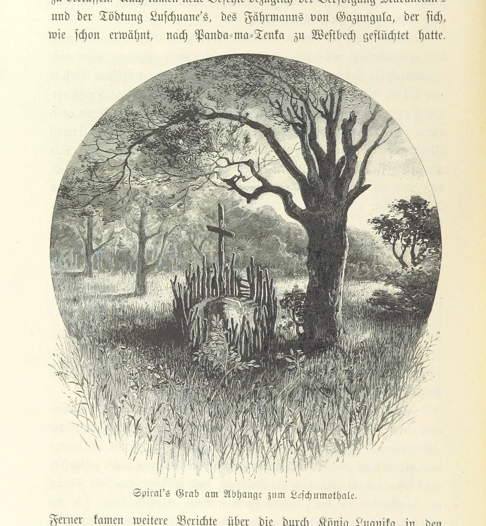 An illustration from Von der Capstadt ins Land der Maschukulumbe. Reisen im südlichen Afrika in den Jahren 1883-1887 ... Mit 205 Original-Holzschnitten, etc, 1890, leaf 524