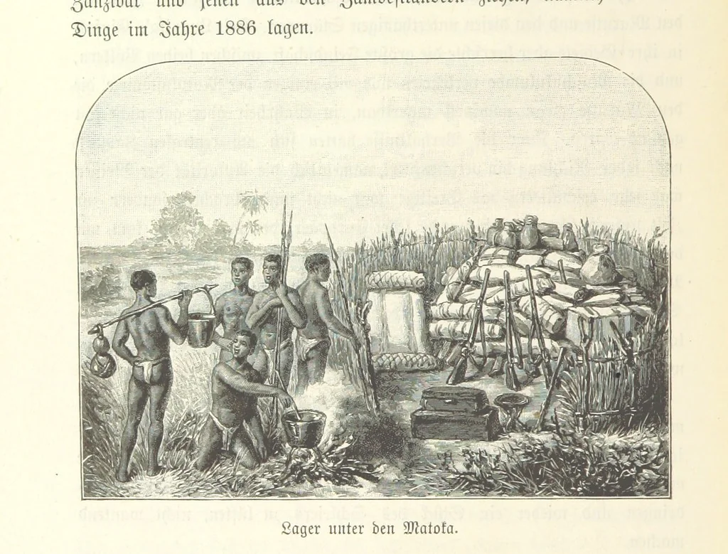 An illustration from Von der Capstadt ins Land der Maschukulumbe. Reisen im südlichen Afrika in den Jahren 1883-1887 ... Mit 205 Original-Holzschnitten, etc, 1890, leaf 622