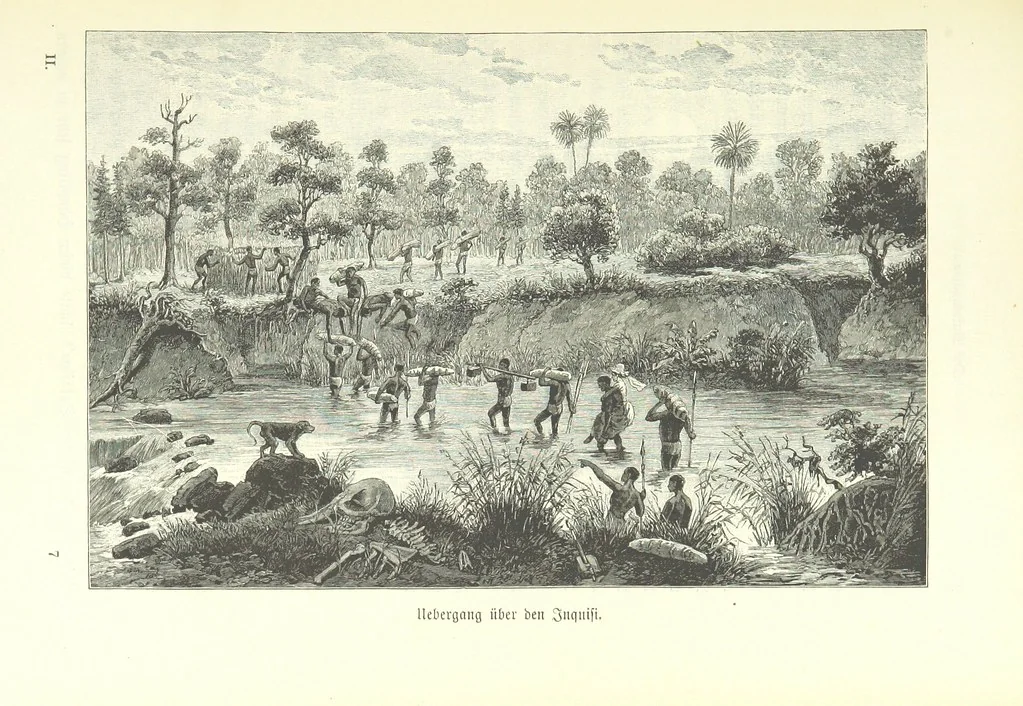 An illustration from Von der Capstadt ins Land der Maschukulumbe. Reisen im südlichen Afrika in den Jahren 1883-1887 ... Mit 205 Original-Holzschnitten, etc, 1890, leaf 695