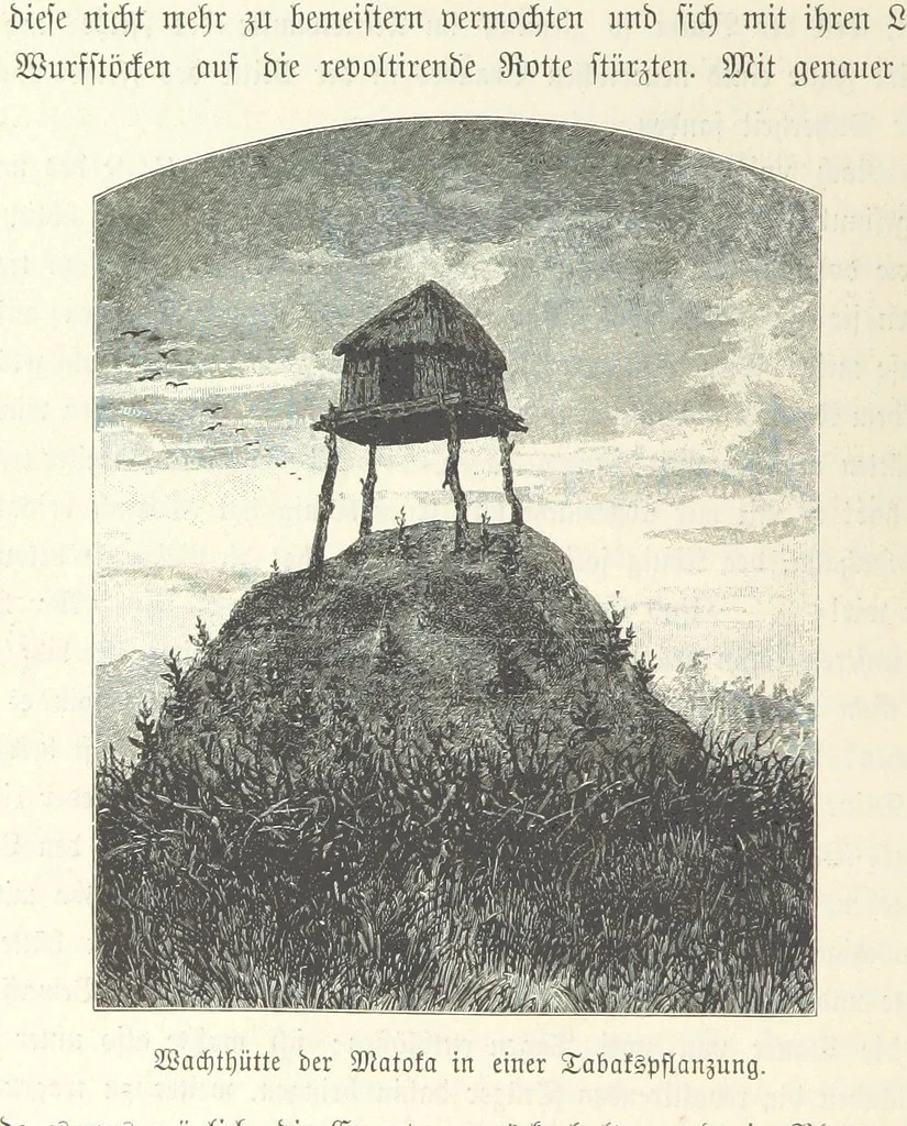 An illustration from Von der Capstadt ins Land der Maschukulumbe. Reisen im südlichen Afrika in den Jahren 1883-1887 ... Mit 205 Original-Holzschnitten, etc, 1890, leaf 758