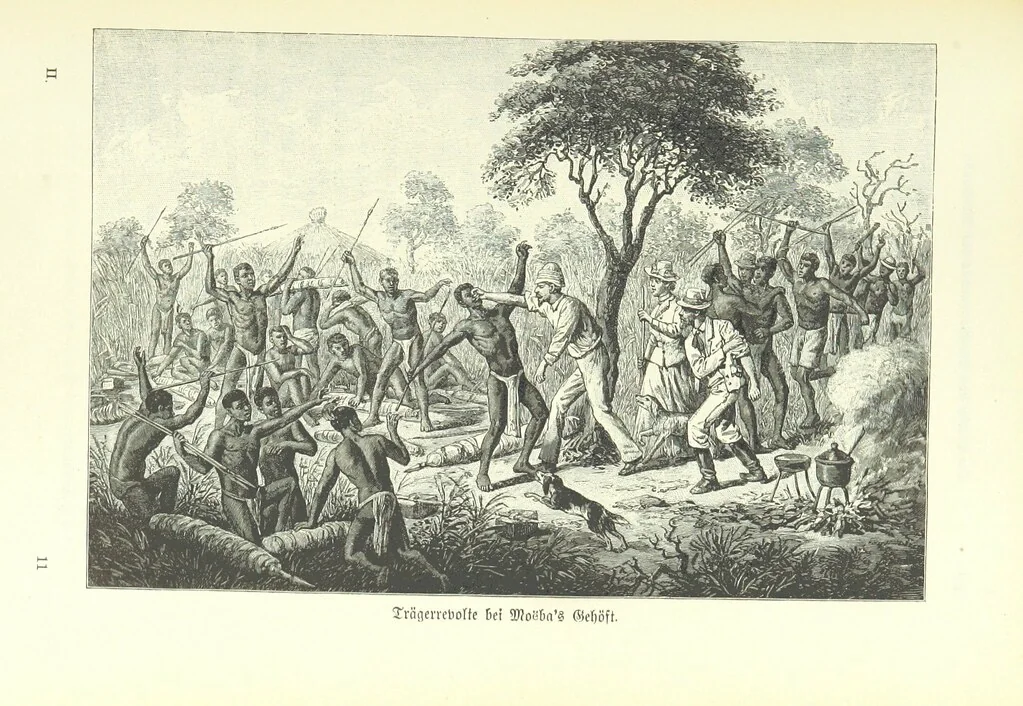 An illustration from Von der Capstadt ins Land der Maschukulumbe. Reisen im südlichen Afrika in den Jahren 1883-1887 ... Mit 205 Original-Holzschnitten, etc, 1890, leaf 759